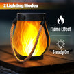 iBaycon 2 Pack Gen2 Solar Lantern Lights USB Ultra-Real Flame, Warm White 🍁 All In One Marketplace Canada