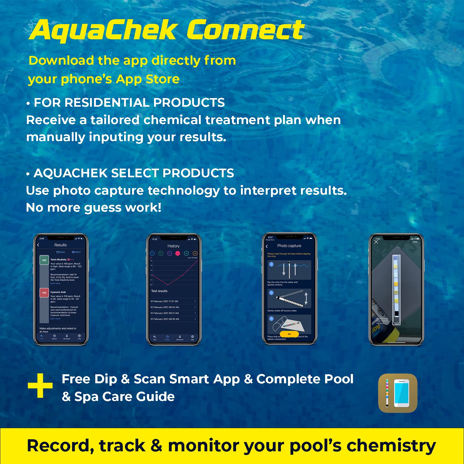 AquaChek 561140A White Salt Titrators Test Strip for Swimming Pools 🍁 All In One Marketplace Canada