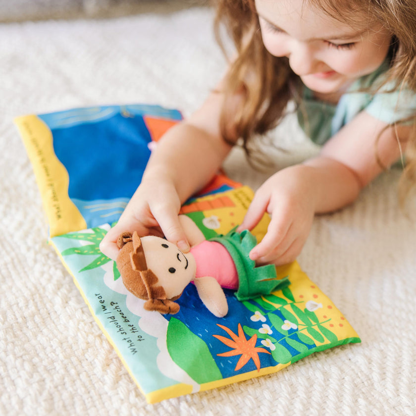 Melissa & Doug Soft Activity Baby Book - What Should I Wear?Sensory Toys for Toddlers, Travel Toys for Toddlers, Dress Up Doll for Babies and 🍁 All In One Marketplace Canada