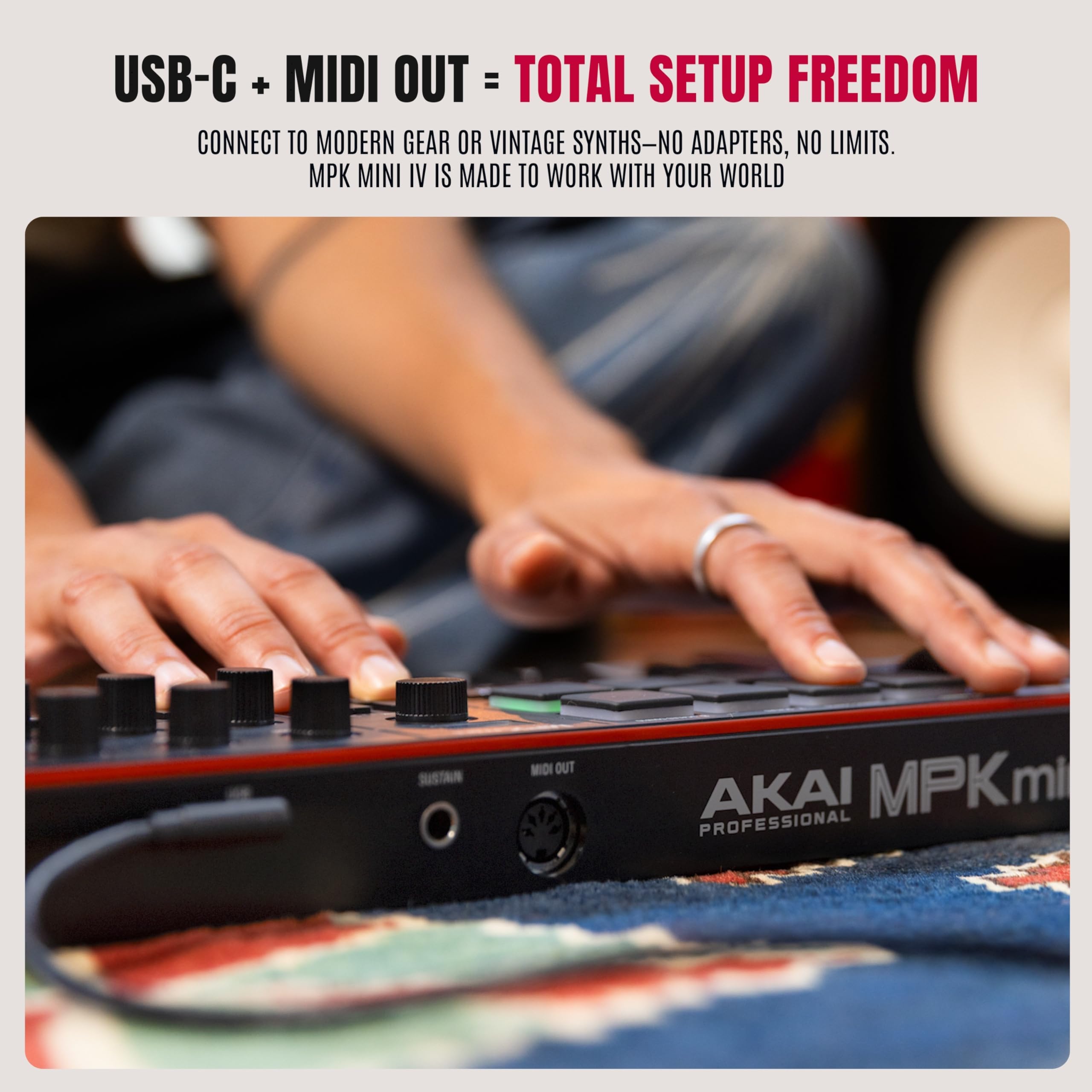 Akai Professional MPK Mini IV 25-Key USB-C MIDI Keyboard Controller, Black 🍁 All In One Marketplace Canada