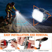 Bike Lights, Combination of Bike Front Light and Tail Light, IP65 Waterproof USB Charging, Equipped with 6 Ultra-Bright LED Beads, 4+6 Lighting Modes, Suitable for Riding at Night 🍁 All In One Marketplace Canada