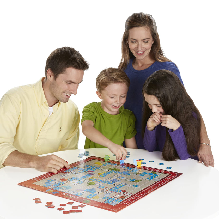 Hasbro Gaming Scrabble Junior Board Game | 2-4 Players | Family Educational Word Games for Kids | Back to School Gifts for Classroom | Ages 5+ 🍁 All In One Marketplace Canada