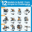 Sillbird 12-in-1 Solar Robot Building Kit STEM Gift for Boys Aged 8-13, DIY Science Educational Robotic Toys for Kids Teens Birthday, Powered by The Sun with 190 Pieces 🍁 All In One Marketplace Canada