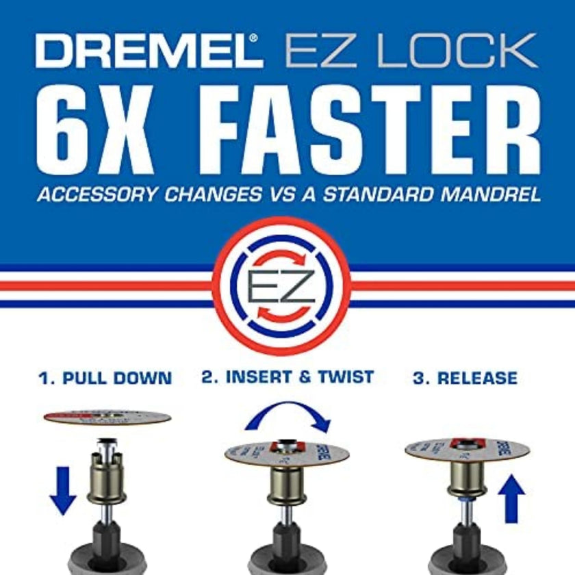 Dremel EZ456B 1 1/2-Inch EZ Lock Rotary Tool Cut-Off Wheels- Rotary Tool Cutting Accessories, Perfect for Slicing Sheet Metal and Copper Pipe, 12 Pieces 🍁 All In One Marketplace Canada