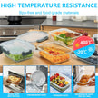 Pure Future 10-Piece Set (5-Pack, 36oz) Borosilicate Glass Food Storage Containers with Upgraded Detachable Locking Lids - Leak Proof Meal Prep Lunch Boxes, Oven/Microwave Safe 🍁 All In One Marketplace Canada
