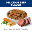 Hill's Science Diet Adult 7+, Senior Premium Nutrition, Wet Dog Food, Beef & Vegetables Stew, 12.8 oz Can, Case of 12 🍁 All In One Marketplace Canada