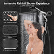 Rain Shower Head, Dual Shower Heads, Adjustable Integrated Bracket with Built-in Magnetic Base and Powerful Water Spray, with Handheld high-Pressure Spray Combination (Black). 🍁 All In One Marketplace Canada