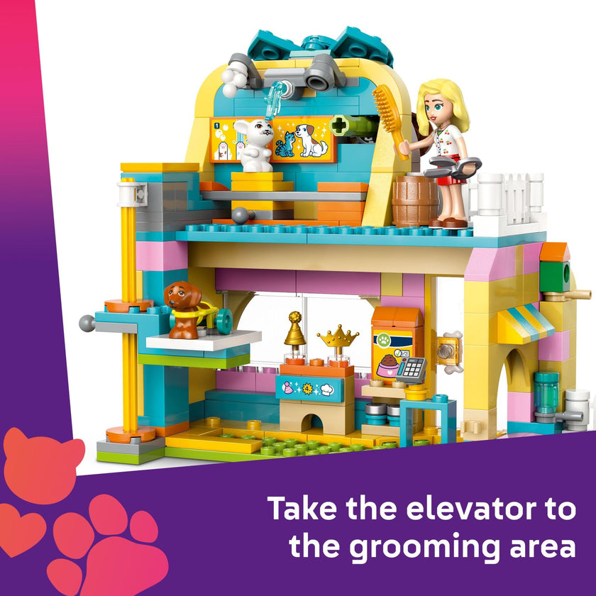 LEGO Friends Pet Accessories Shop Pretend Play Set - Building Toy for Kids, Girls and Boys, Ages 6+ - with 3 Minidolls, Toy Dog, Cat, & Rabbit - Gift Idea for Ramadan - 42650 🍁 All In One Marketplace Canada