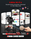 REDTIGER 4K Dash Cam Front and Rear, STARVIS 2 Sensor, Touch Screen 3.18