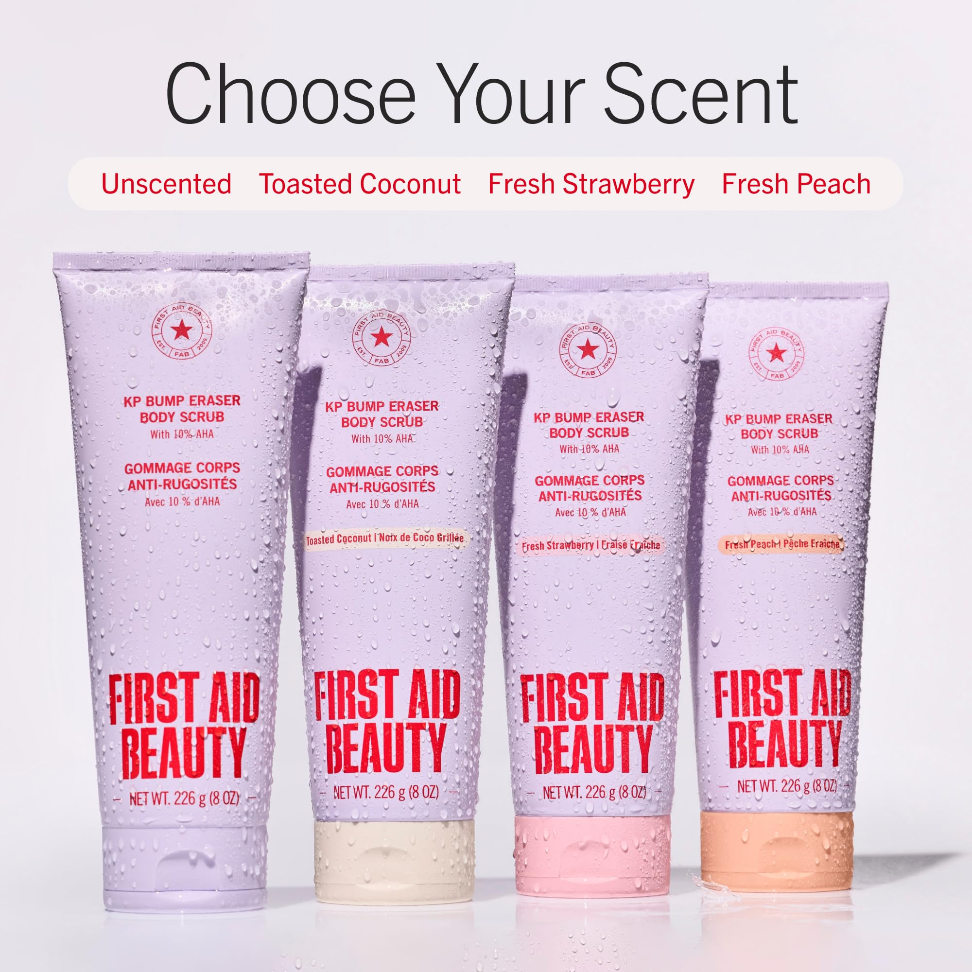 First Aid Beauty KP Bump Eraser Body Scrub, 10% AHA Keratosis Pilaris Exfoliator - Glycolic & Lactic Acid with Pumice, Treatment for Strawberry Legs, Razor Bumps & Rough Bumpy Skin, Safe for Sensitive Skin, 10 oz, Unscented 🍁 All In One Marketplace Canada