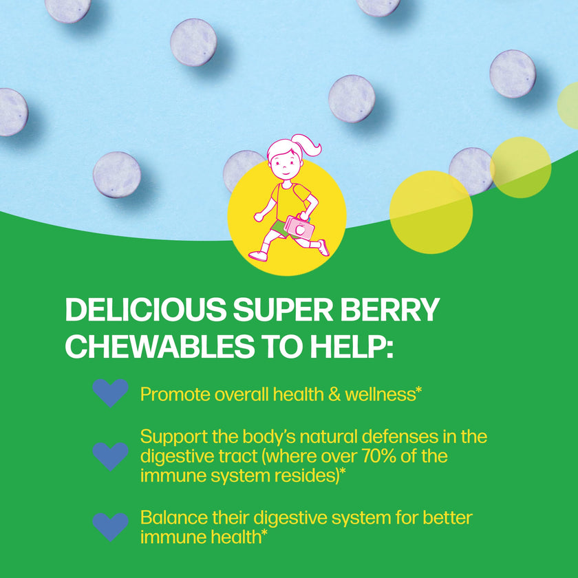 Culturelle Kids Immune Defense, Probiotic + Elderberry, Vitamin C and Zinc, Immune Support for Kids, Mixed Berry Chewables, 30 count 🍁 All In One Marketplace Canada