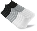 BenSorts Pack of 6 Low Cut Ankle Style Socks for Women Liner Non Slip Invisible Hidden Socks White Black Gray 6 Pairs Size 5 6 7 8 🍁 All In One Marketplace Canada