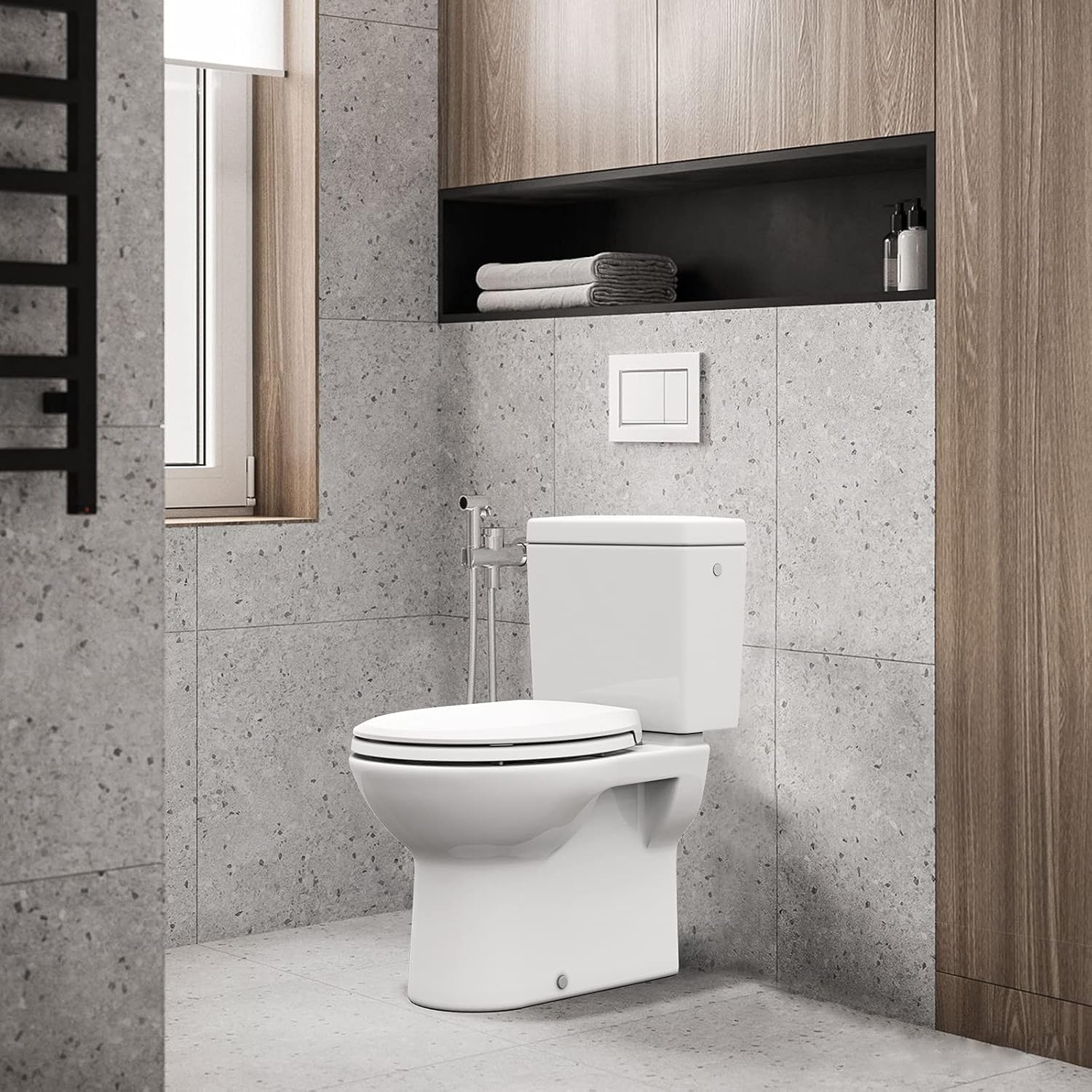 Soft Close Commercial Toilet Seat – 17 Round, Thickened White PP, Quiet Lid, Easy Install & Clean, Never Loosen, Restroom Grade, Fits Most Standard Toilets – Size: 17/19