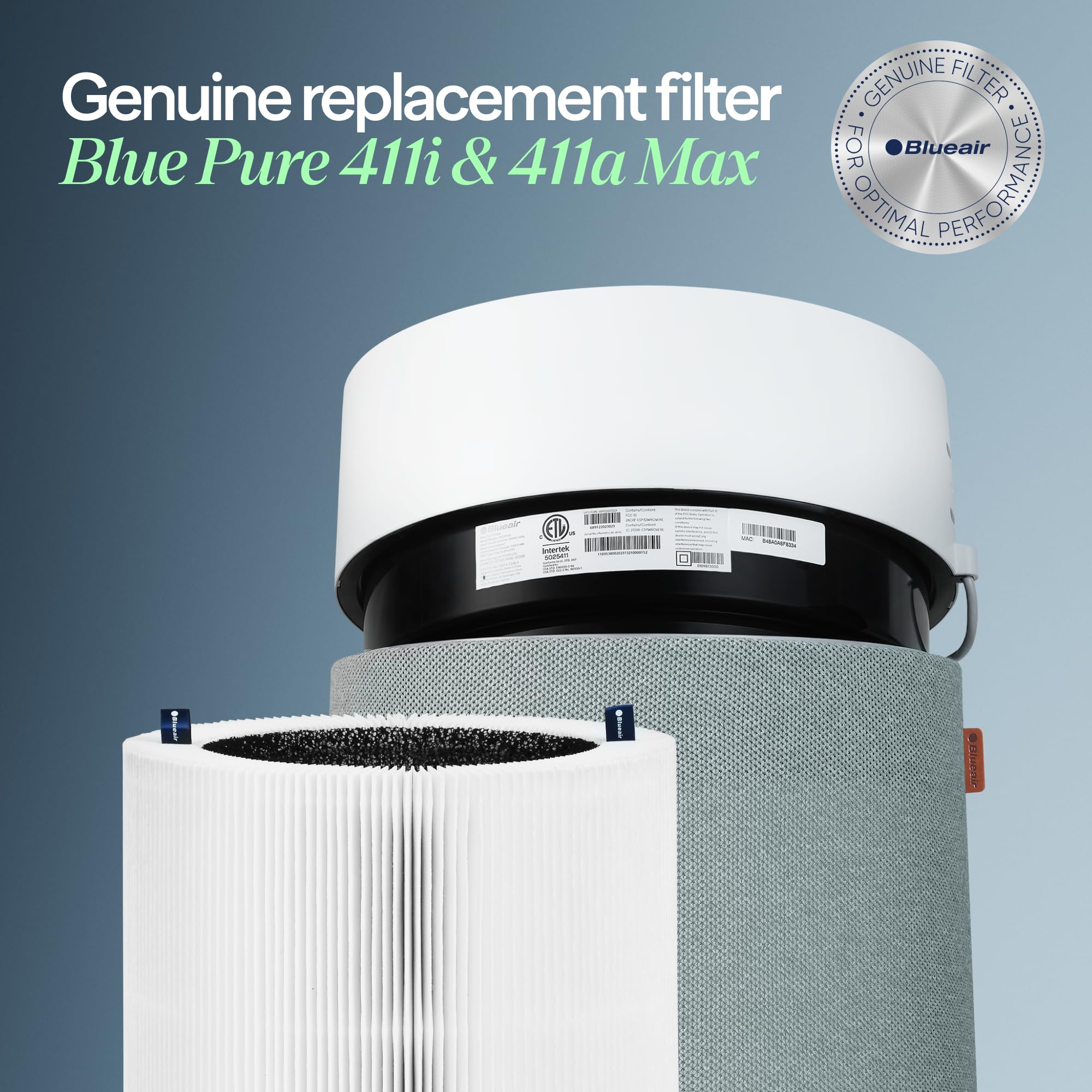 BLUEAIR Pure 411i Max and 411a Max Genuine Replacement Filter F4MAX - Fits Air Purifier 🍁 All In One Marketplace Canada