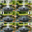 FYDGTPI Solar Fountain, Floating Solar Water Pump with 6 Nozzles & 4 Fixed Pipes, Solar Fountain for Bird Bath, Garden, Pond, Pool 🍁 All In One Marketplace Canada