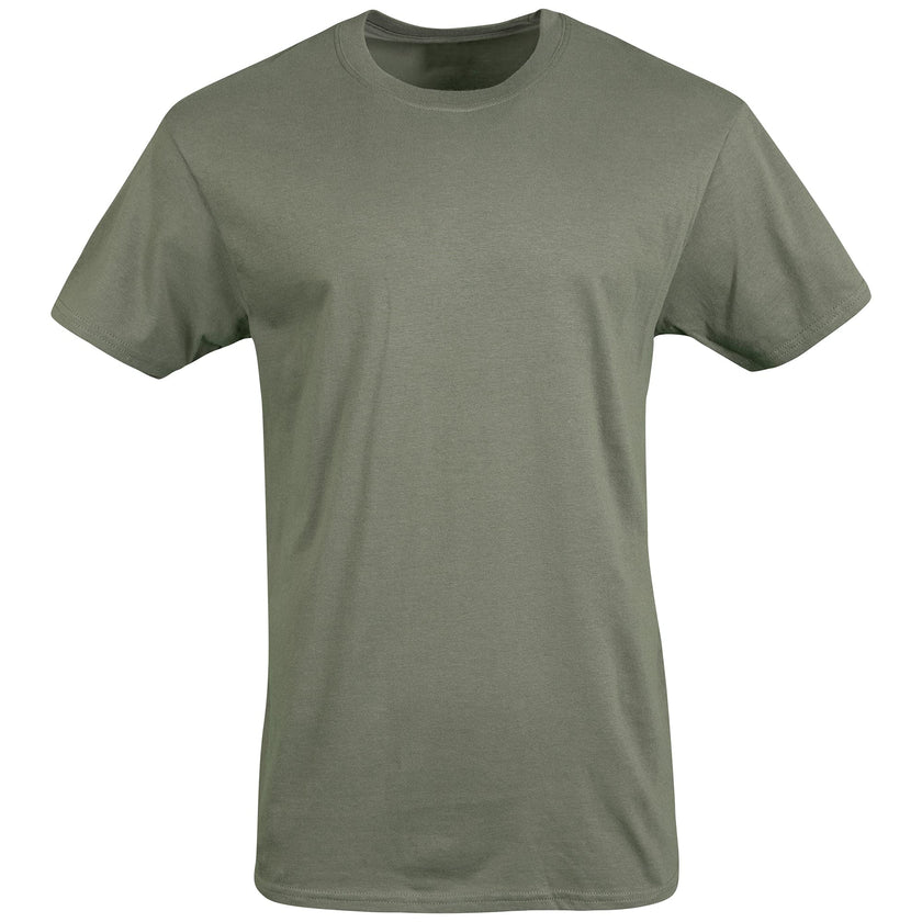 Gildan Men's Crew T-Shirts, Multipack, Style G1100, Black/Sport Grey/Military Green (5-Pack), Large 🍁 All In One Marketplace Canada