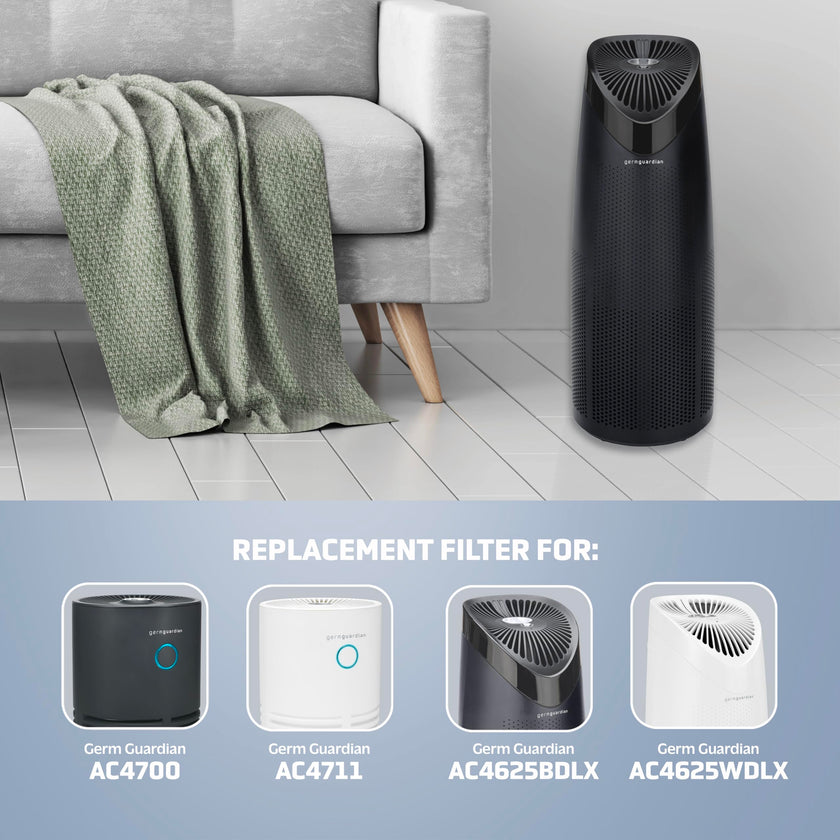 Guardian Technologies Germ Guardian FLT4700 True HEPA Genuine Air Purifier Replacement Filter, 1 Count 🍁 All In One Marketplace Canada