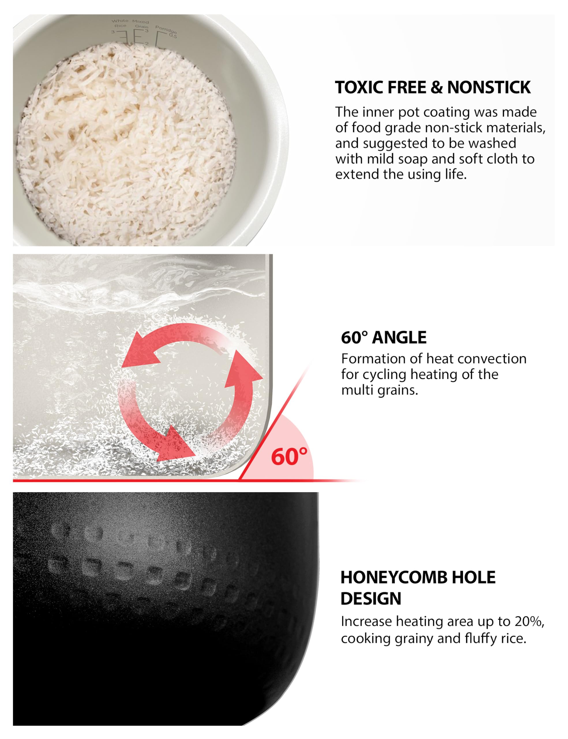 Toshiba Rice Cooker 6 Cup Uncooked – Japanese Rice Cooker with Fuzzy Logic Technology, 7 Cooking Functions, Digital Display, 2 Delay Timers and Auto Keep Warm, Non-Stick Inner Pot, White 🍁 All In One Marketplace Canada