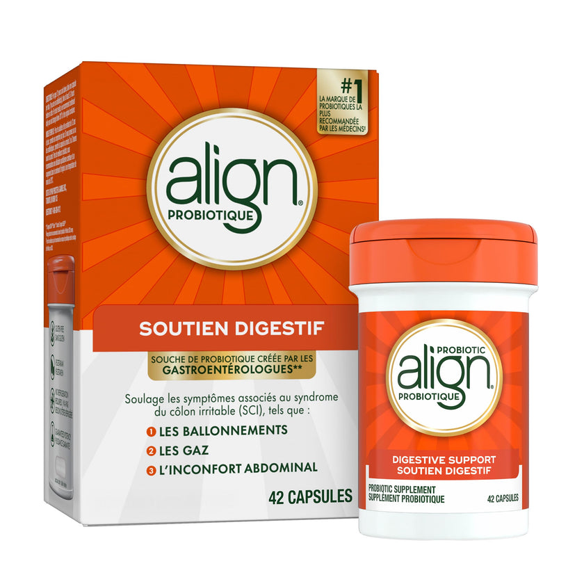 Align Probiotic Digestive Support, IBS Symptom Relief: Gas, Abdominal Discomfort, Bloating, Helps Healthy Intestinal Flora for Women & Men, 42 Capsules 🍁 All In One Marketplace Canada