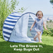 Babymoov Anti-UV Baby & Toddler Beach Tent, Pop-Up Sun Shade Shelter with UPF 50+ Protection, Portable Outdoor Canopy, Ventilated Shade, Floor Mat & Carry Bag, Marine 🍁 All In One Marketplace Canada