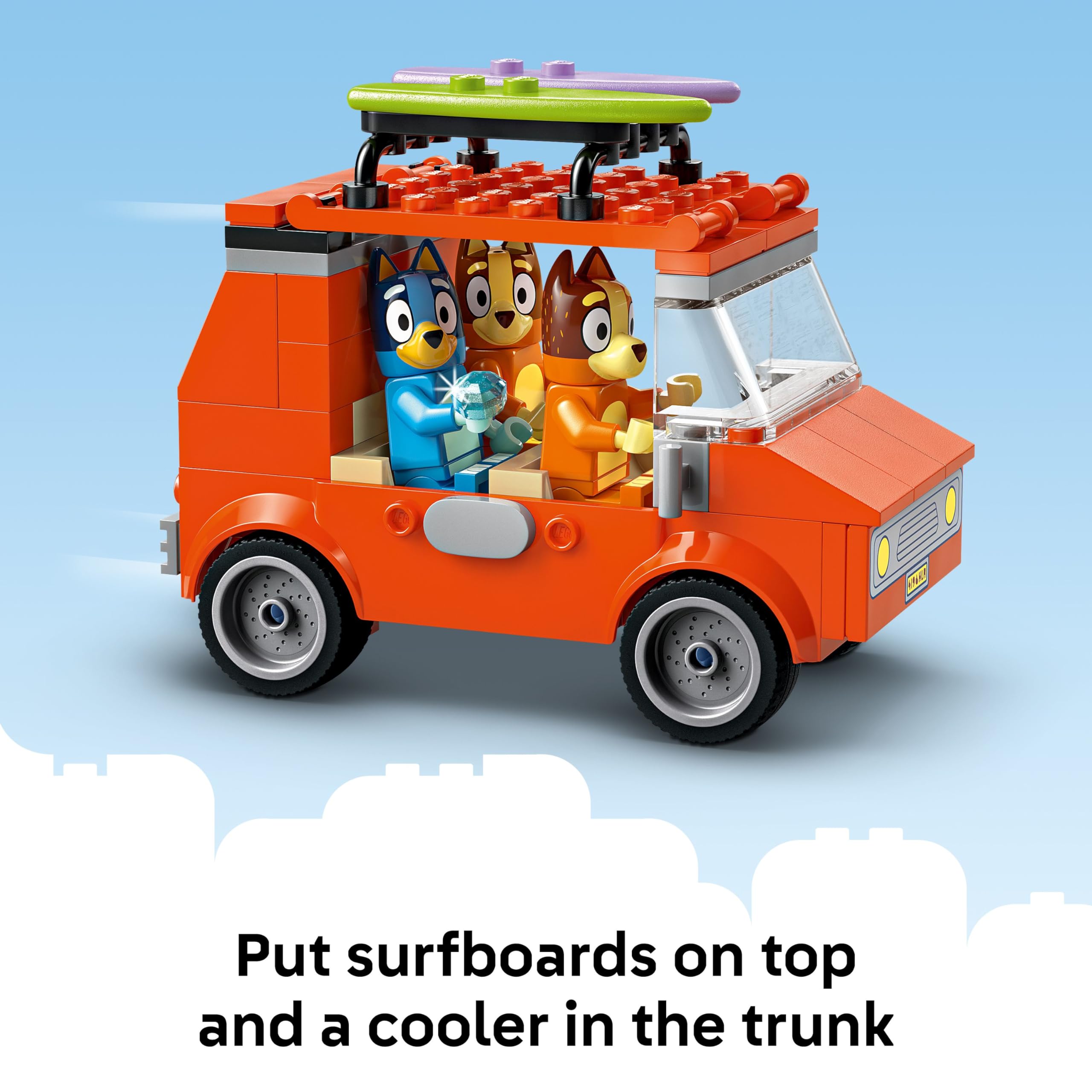 LEGO Bluey: Bluey’s Beach & Family Car Trip - Toddler Learning Toy for Kids 4+ - Includes Bluey, Bingo, and Mum Minifigures - Birthday Gift for Boys and Girls, Ages 4+ - 11202 🍁 All In One Marketplace Canada