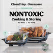 Ninja Crispi Portable Glass Air Fryer Cooking System – 4-Qt & 6-Cup CleanCrisp Containers, Nontoxic, Leak-Proof, Dishwasher Safe – Air Fry, Bake, Max Crisp, Recrisp FN101CGN (Canadian Version) 🍁 All In One Marketplace Canada