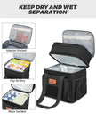 Double Deck Large Tactical Lunch Bag for Adults, Leakproof Insulated Lunch Bag with Shoulder Strap, Lunch Cooler Box for Men Work Outdoor Picnic Trips,Black 🍁 All In One Marketplace Canada