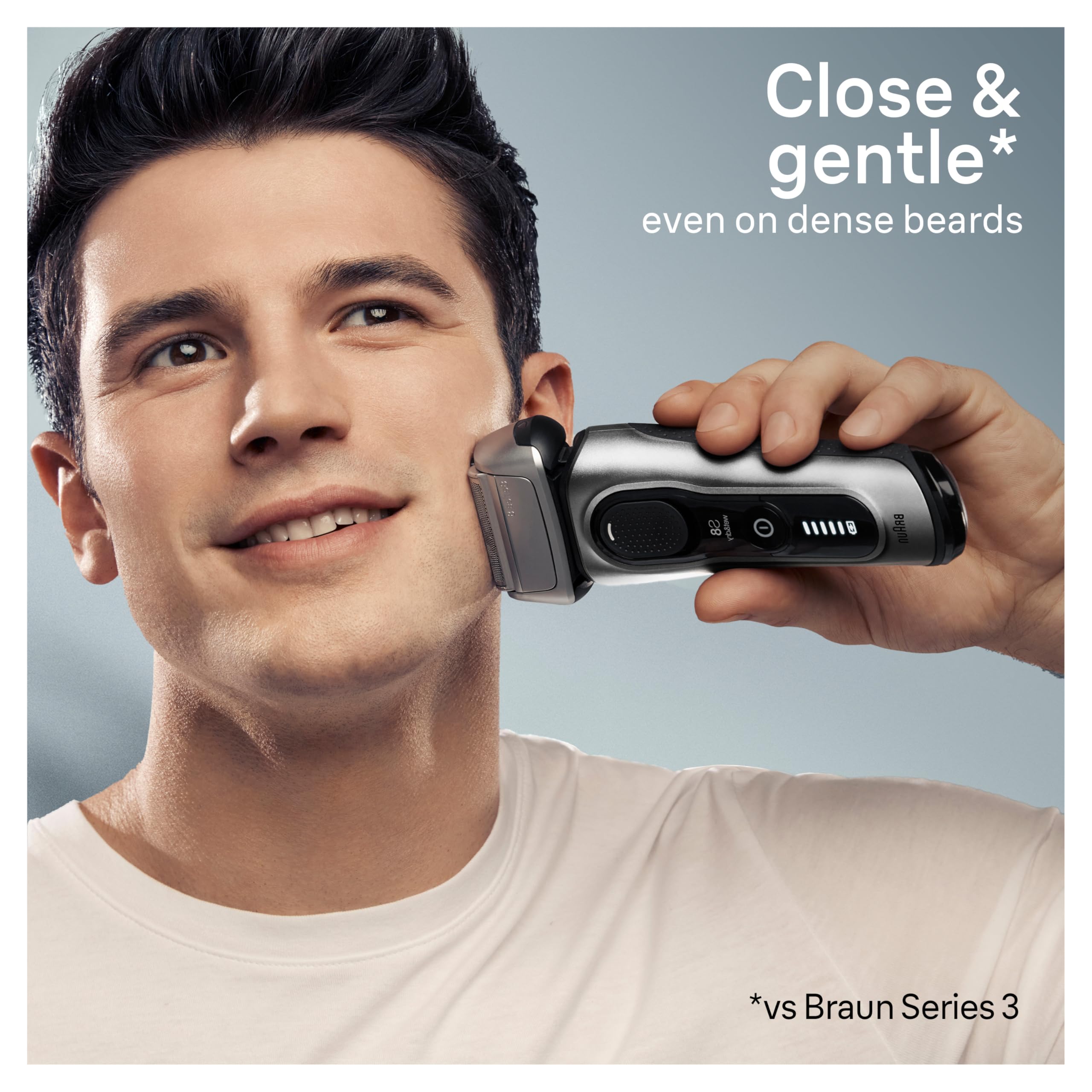 Braun Series 8 Electric Shaver for Men with Precision Long Hair Trimmer, Wet and Dry Electric Razor with Charging Stand and Travel Case, 8517s Galvano Silver 🍁 All In One Marketplace Canada
