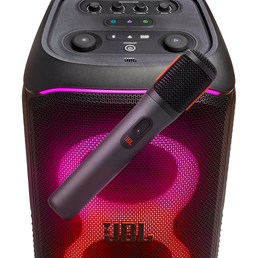 JBL PartyBox Wireless Mic - 2X Digital Wireless Microphones, Rechargeable Battery (20hrs - 700mAh), Clear Voice, Crisp Sound, Stable 2.4GHz Connection, Compatible with All PartyBox Speakers (Black) 🍁 All In One Marketplace Canada