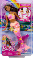 Barbie Mermaid Toy Dolls with Surprise Magic Blooming Flowers Feature, Ombre Tails, Pearl Headband Accessory & Long Brown Hair with Purple Highlights 🍁 All In One Marketplace Canada
