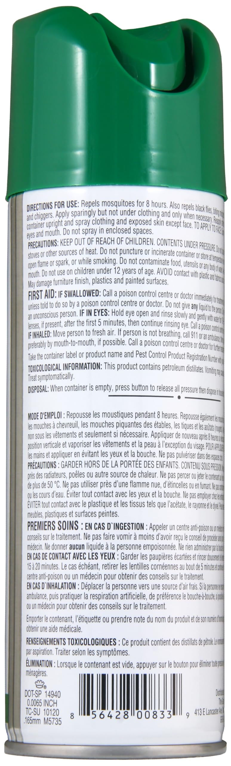 Great Outdoors Insect Repellent 30% DEET Aerosol Spray, 175g 🍁 All In One Marketplace Canada