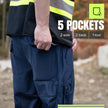 Pioneer Hi Vis Pants for Men - Breathable Mesh - Blue 🍁 All In One Marketplace Canada