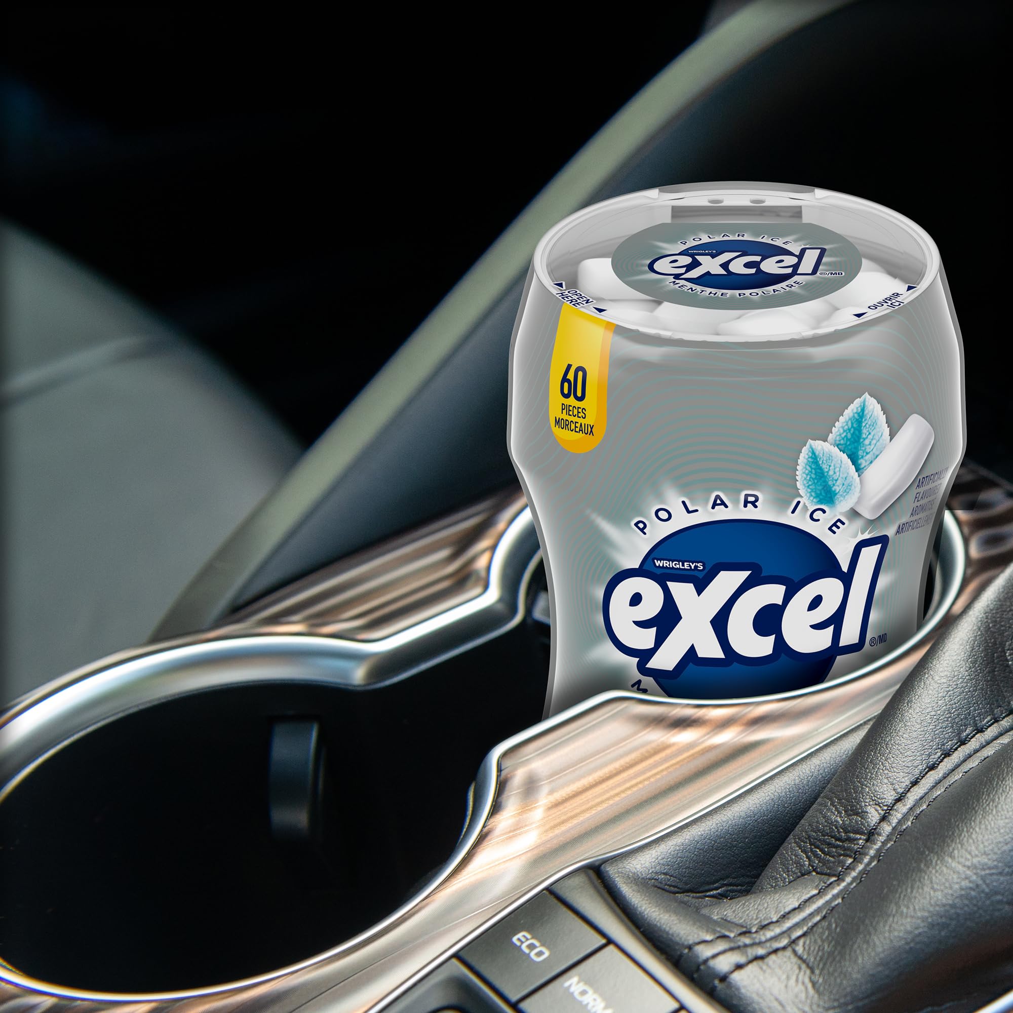 EXCEL, Polar Ice Flavoured Sugar Free Chewing Gum, 60 Pieces, 6 Bottles 🍁 All In One Marketplace Canada