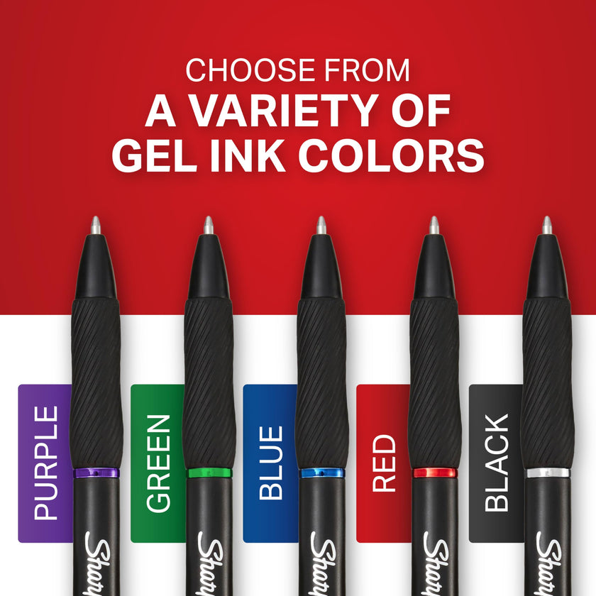 Sharpie S-Gel, Gel Pens, Fine Point (0.5mm), Black Ink Gel Pen, 12 Count 🍁 All In One Marketplace Canada