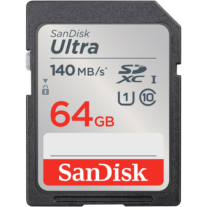 SanDisk 64GB Ultra SDXC UHS-I Memory Card - Up to 140MB/s, C10, U1, Full HD, SD Card - SDSDUNB-064G-GN6IN 🍁 All In One Marketplace Canada