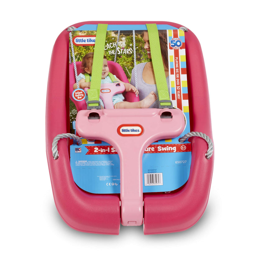Little Tikes 2-in-1 Snug 'N Secure Swing Magenta 🍁 All In One Marketplace Canada