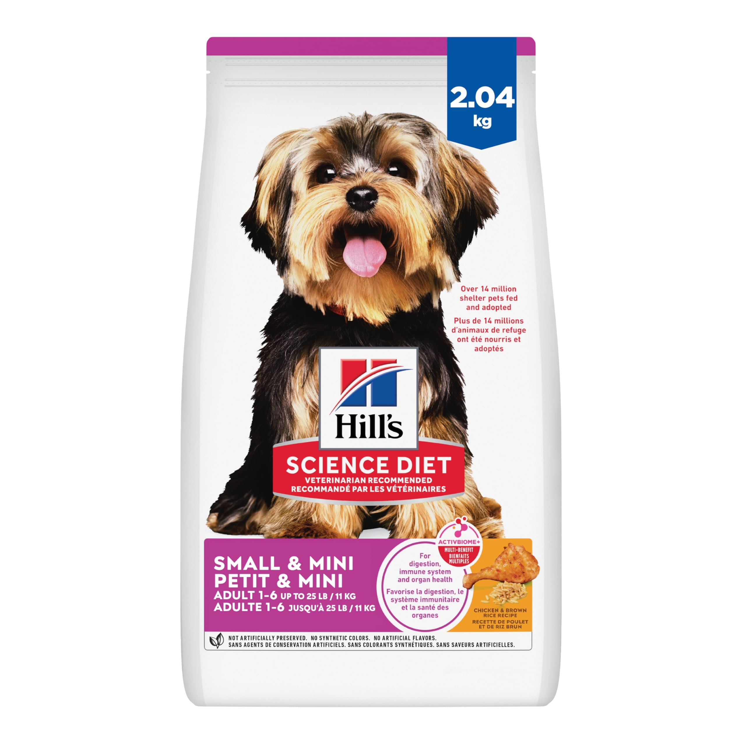 Hill's Science Diet Adult Small & Mini Chicken Meal & Rice Recipe Dry Dog Food 2.04 kg Bag 🍁 All In One Marketplace Canada