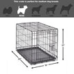 MidWest Homes for Pets 30-Inch New World Crate for Medium Breeds, 21-40 lbs, Single Door Folding Dog Crate, Leak-Proof Tray & Secure Latch, Portable, Durable & Easy to Assemble 🍁 All In One Marketplace Canada