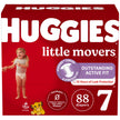 Huggies Size 7 Diapers, Little Movers Baby Diapers, Size 7 (41+ lbs), 88 Count, Packaging May Vary 🍁 All In One Marketplace Canada