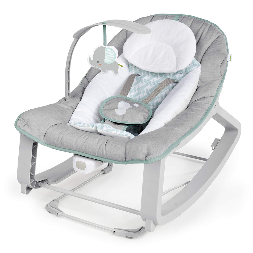 Ingenuity Keep Cozy 3-in-1 Grow with Me Vibrating Baby Bouncer, Seat & Infant to Toddler Rocker, Vibrations & Toy Bar, 0-30 Months Up to 40 lbs (Weaver) 🍁 All In One Marketplace Canada