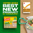 Glad Certified Compostable Drawstring Bags - Small 10 Litres - Drawstring, 80 Compost Trash Bags - Unscented 🍁 All In One Marketplace Canada
