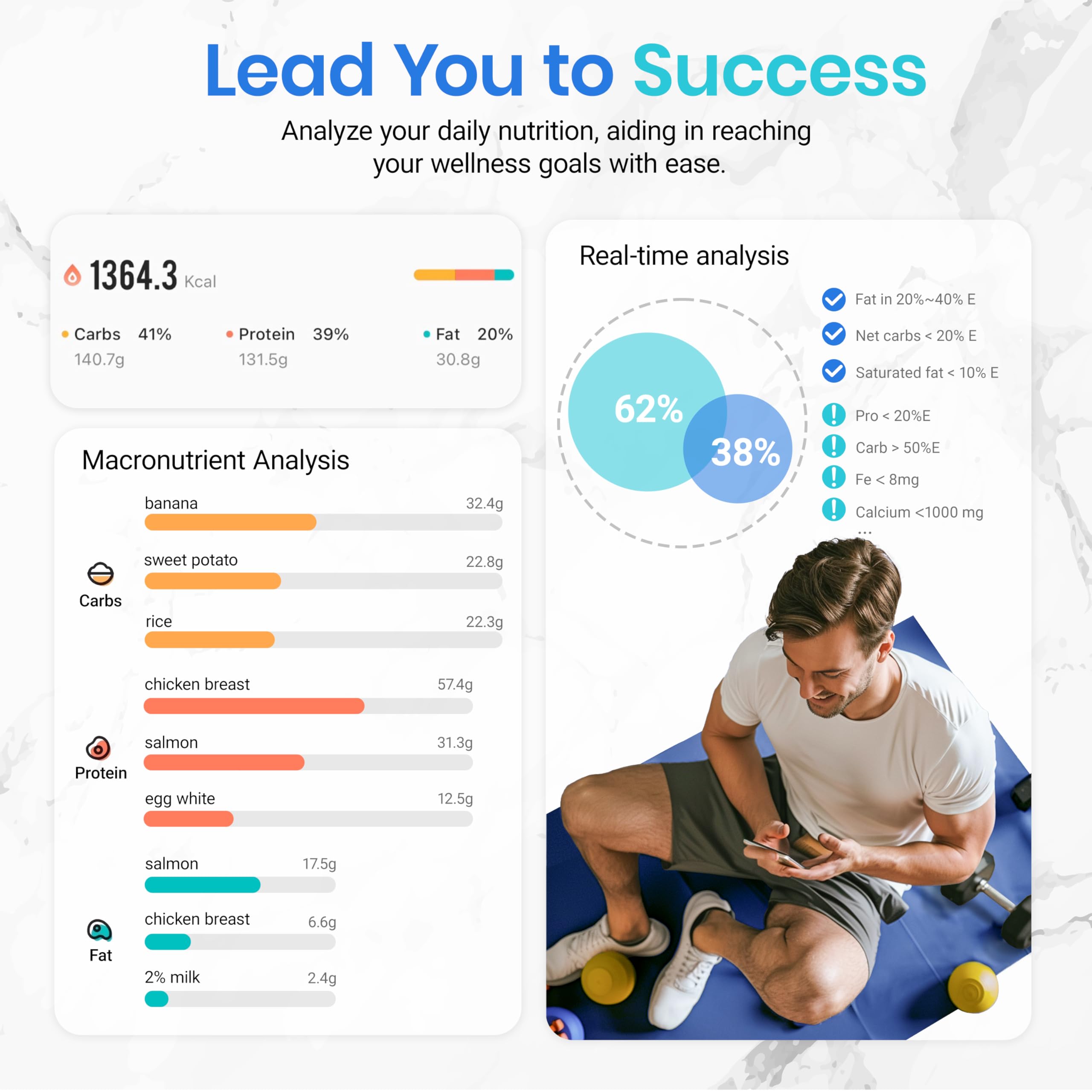 Etekcity Smart Food Nutrition Kitchen Scale, Digital Grams and Ounces for Weight Loss, 19 Facts Tracking, Baking, Cooking, Portion Control, Macro, Keto, 11 Pounds-Large, 304 Stainless Steel 🍁 All In One Marketplace Canada