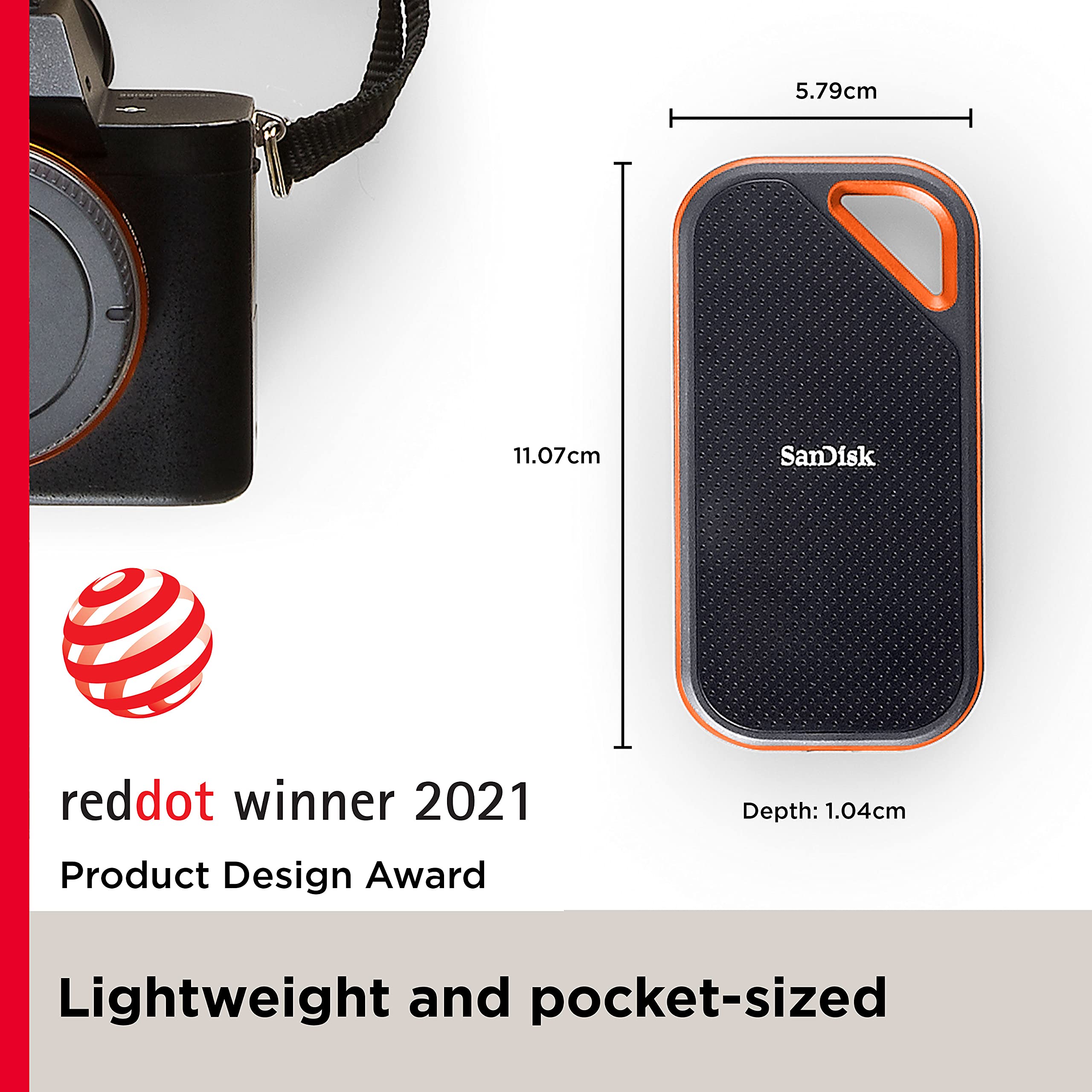 SanDisk 1TB Extreme PRO Portable SSD - Up to 2000MB/s - USB-C, USB 3.2 Gen 2x2, IP65 Water and Dust Resistance, Updated Firmware - External Solid State Drive - SDSSDE81-1T00-G25 🍁 All In One Marketplace Canada