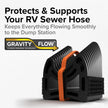 Camco Sidewinder 15-Ft RV Sewer Hose Support - Features Flexible Telescoping Design for Avoiding Obstacles & Deep Cradles Secure RV Sewer Hose - Out-of-The-Box Ready & Folds for RV Storage (43041) 🍁 All In One Marketplace Canada