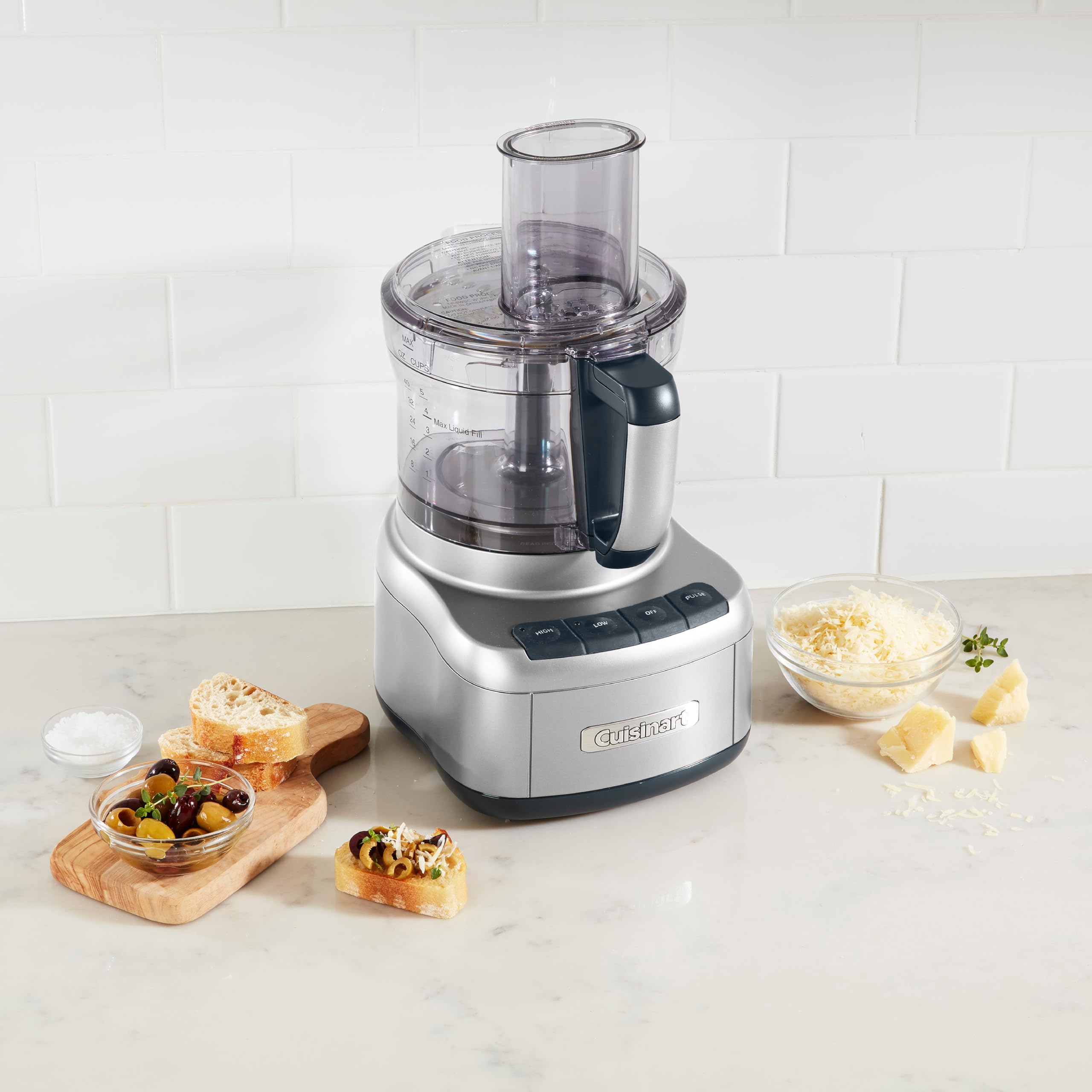 Cuisinart Elemental 8-Cup (2L) Food Processor, 350W, Silver (FP-8SVEC) 🍁 All In One Marketplace Canada
