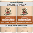 Dr. Squatch Natural Men’s Deodorant – Aluminium Free Natural Deodorant For Men with Charcoal & Postbiotics for 72-Hour Odor Protection – Wood Barrel Bourbon, 2.65oz Stick (2-pack) 🍁 All In One Marketplace Canada