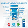 Progressive Grass-Fed 100% Whey Protein Powder Vanilla, 27g of New Zealand Whey Concentrate per Scoop for Muscle Gain, Pasture-Raised, Non-GMO, Canadian-Made Antibiotic-free, Hormone-free, 850 g 🍁 All In One Marketplace Canada
