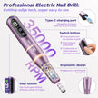 Breosic Electric Nail Drill 35000RPM,12-in-1 Nail File Portable USB-Rechargeable Cordless Nail Drill Professional with 9-Speed & LED Display Manicure Pedicure Nail Kits for Acrylic & Gel Nails(Purple) 🍁 All In One Marketplace Canada