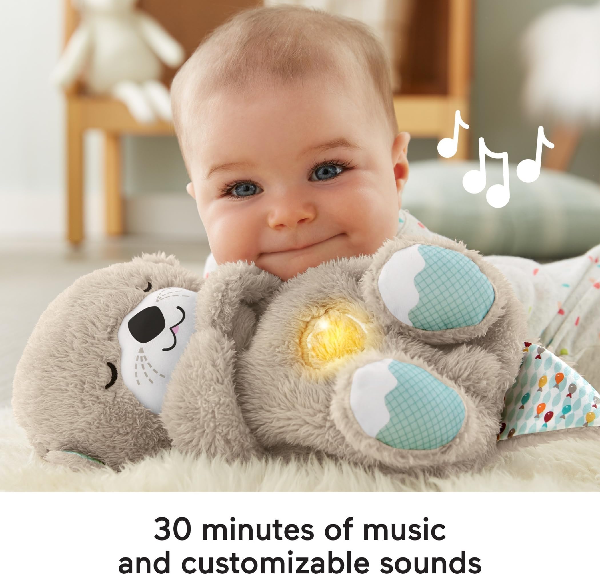 Fisher-Price Baby Toy Soothe ‘n Snuggle Otter, Plush Portable Sound Machine with Breathing Motion & Lights for Newborns Ages 0+ Months 🍁 All In One Marketplace Canada