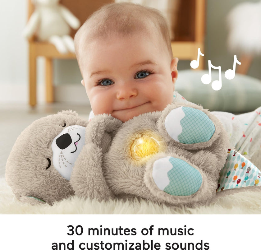 Fisher-Price Baby Toy Soothe ‘n Snuggle Otter, Plush Portable Sound Machine with Breathing Motion & Lights for Newborns Ages 0+ Months 🍁 All In One Marketplace Canada